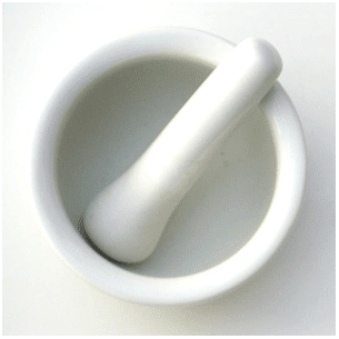 Mortero de Porcelana Con Mano 15CM - 2313