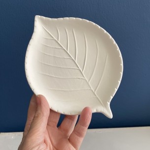 Plato hoja 12X15 cm - BLAT