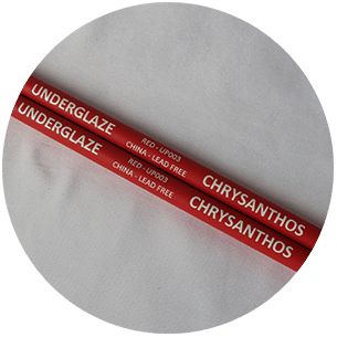 Lapicero cerámico rojo Chrysanthos