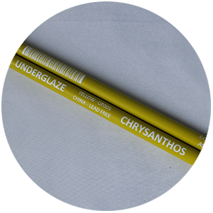 Lapicero cerámico amarillo Chrysanthos