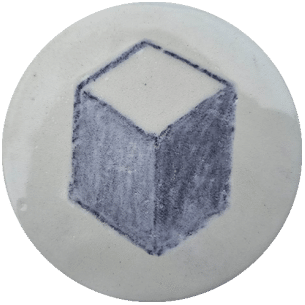 Lapicero cerámico azul Chrysanthos 2