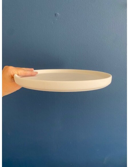 Plato liso con borde 26 cm. - MOET