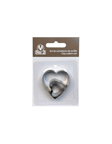 Set de cortadores SIO-2 Corazón 3 pcs