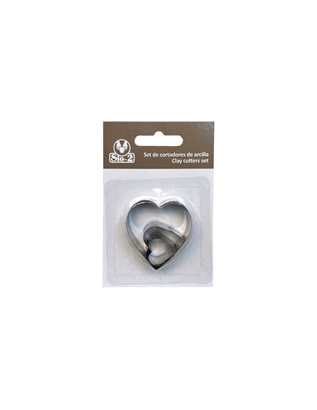 Set de cortadores SIO-2 Corazón 3 pcs