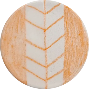 Lapicero cerámico naranja Chrysanthos