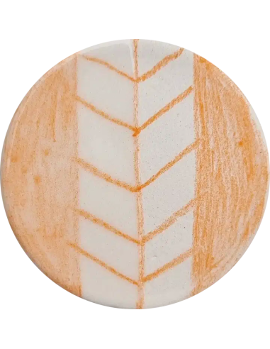 Lapicero cerámico naranja Chrysanthos