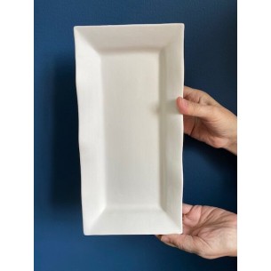 Bandeja rectangular Onda 16x31 cm.