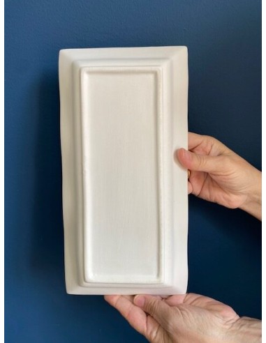 Bandeja rectangular Onda 16x31 cm.