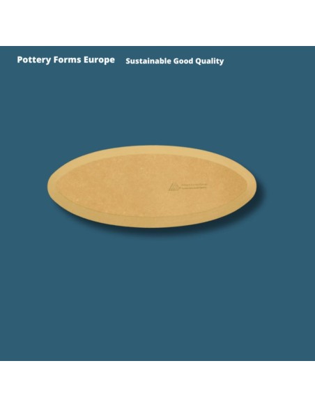 Oval 20.3X38.1 cm.