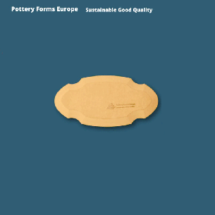 Plaque Oval Formas 12.7X25.4 cm.