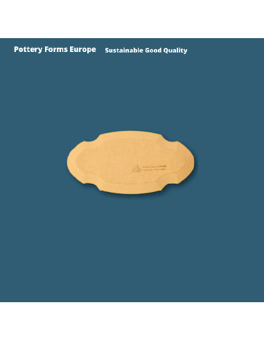 Plaque Oval Formas 12.7X25.4 cm.