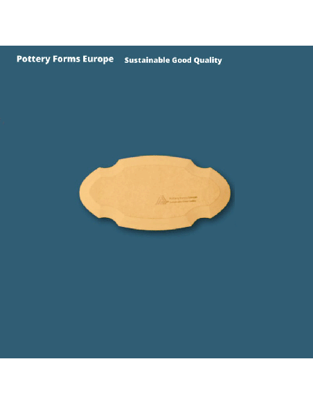 Plaque Oval Formas 12.7X25.4 cm.