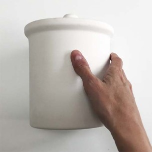Bote con tapa Bizcocho RDL 19 cm 2