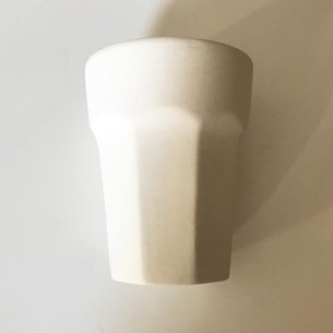 Vaso bizcocho facetado grande FAGR