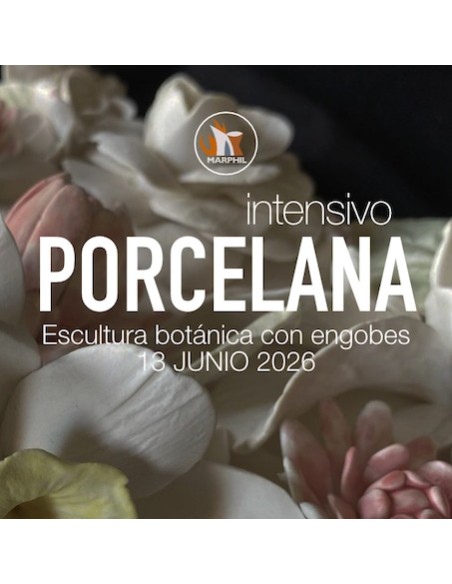 Curso Intensivo Azulejo Botánico con engobes en Porcelana