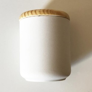 Bote bizcocho con tapa de madera DOHOS