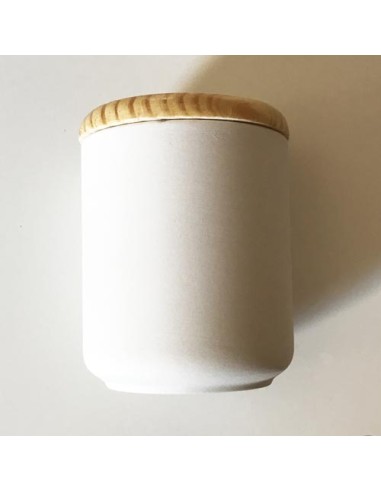 Bote bizcocho con tapa de madera DOHOS