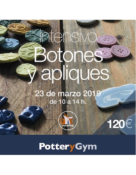 Curso intensivo botones y apliques de porcelana