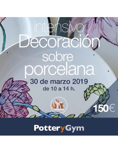 Curso Intensivo Decoración sobre Porcelana