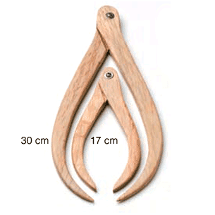 Compás Madera Curvo 17 cm
