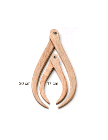Compás Madera Curvo 30 cm