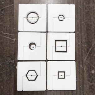 Juego de boquillas para formas huecas (extrusora pared)
