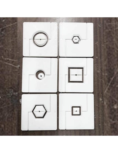 Juego de boquillas para formas huecas (extrusora pared)