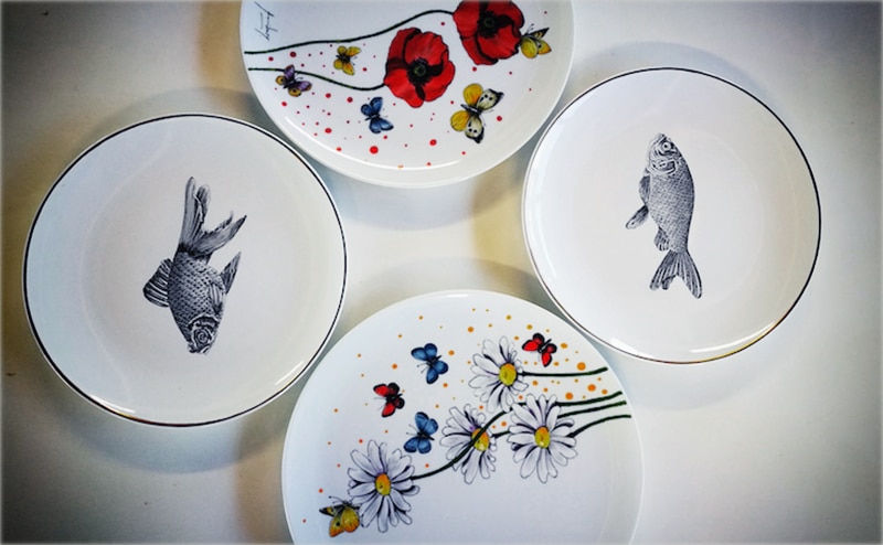 Platos decorados