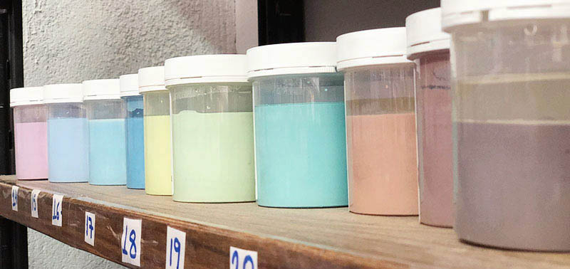 colores de engobes para aplicacion en ceramica