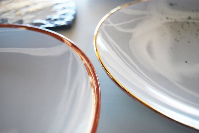 Platos con lustre