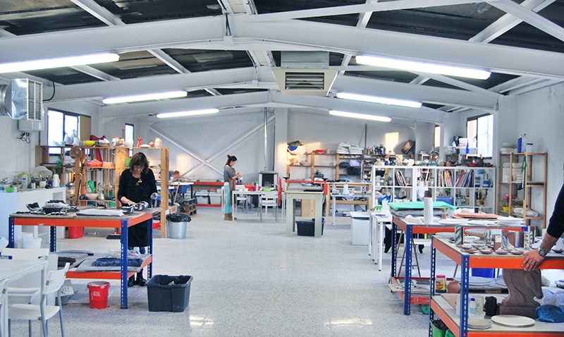 instalaciones taller cerámico PotteryGym en Gualda 23 Madrid