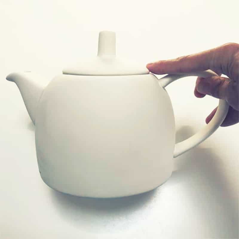 Tetera retro de cerámica